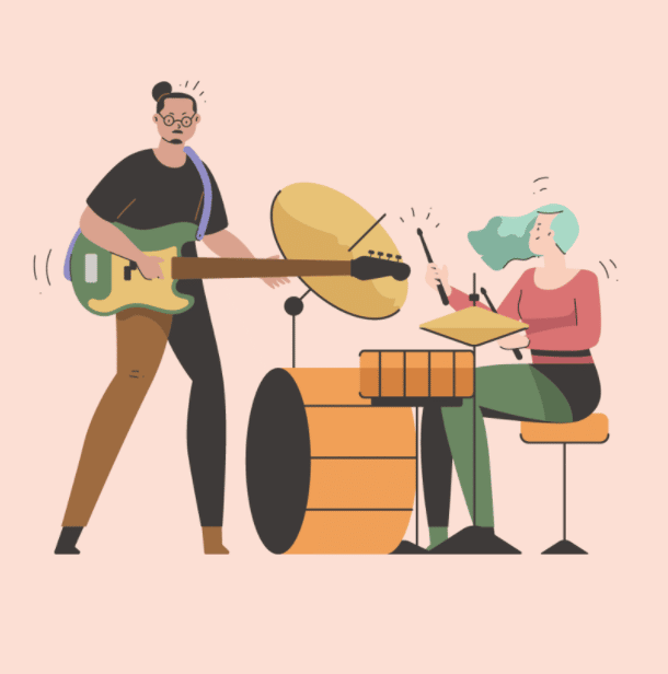 Music illustrations commercial Vector illustration library preview