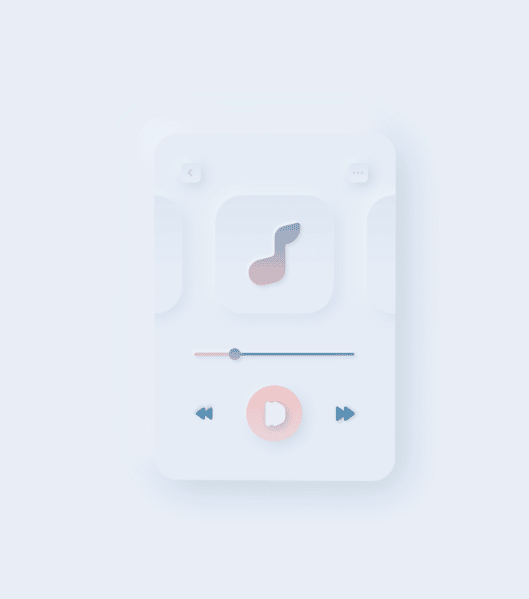 Neumorphism illustrations commercial Vector illustration library preview