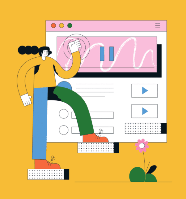 Playful illustrations commercial Vector illustration library preview