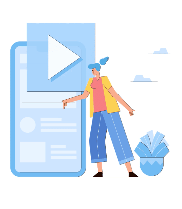 Cubic scene builder commercial Vector illustration library preview