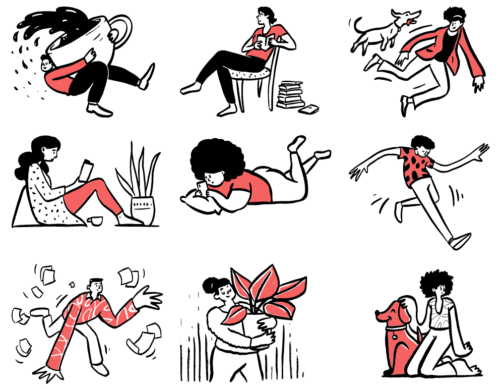 Open Doodles free Vector illustration library preview for Business