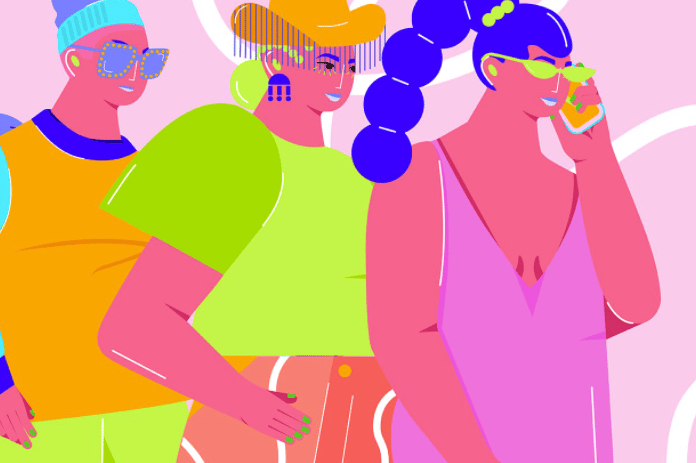 Power Moves commercial Vector illustration library preview