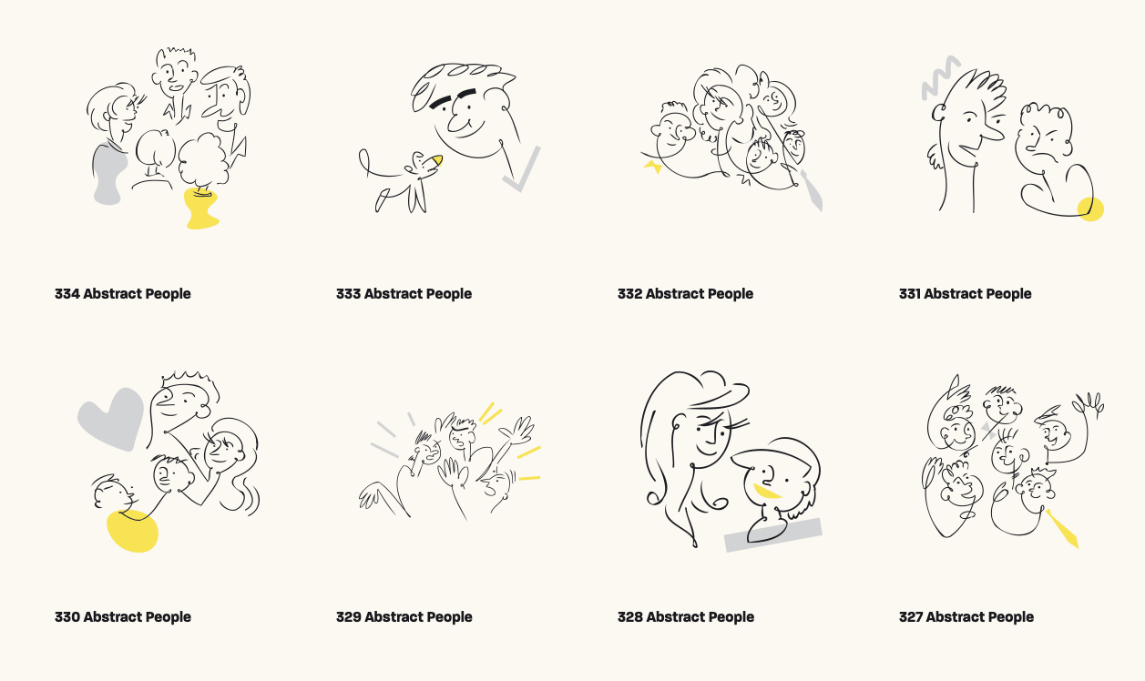 Abstrakt commercial Vector illustration library preview