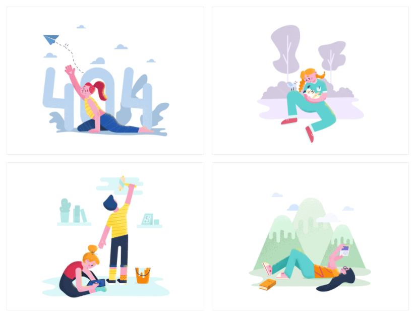 Sunshine commercial Vector illustration library preview