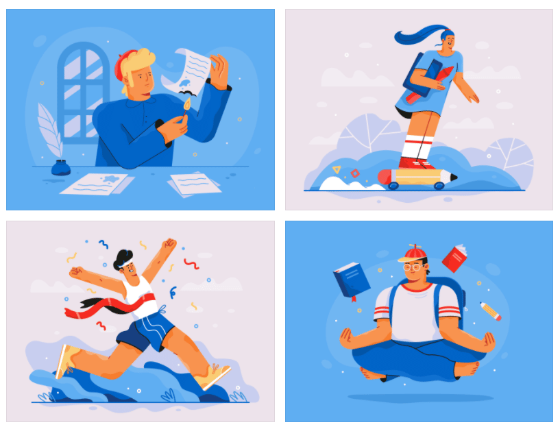 Romeo commercial Vector illustration library preview for Business
