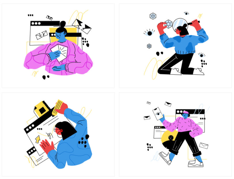 Denmark commercial Vector illustration library preview for Tech