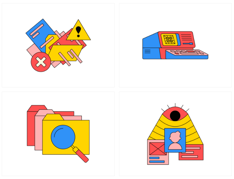 Fatal Error commercial Vector illustration library preview