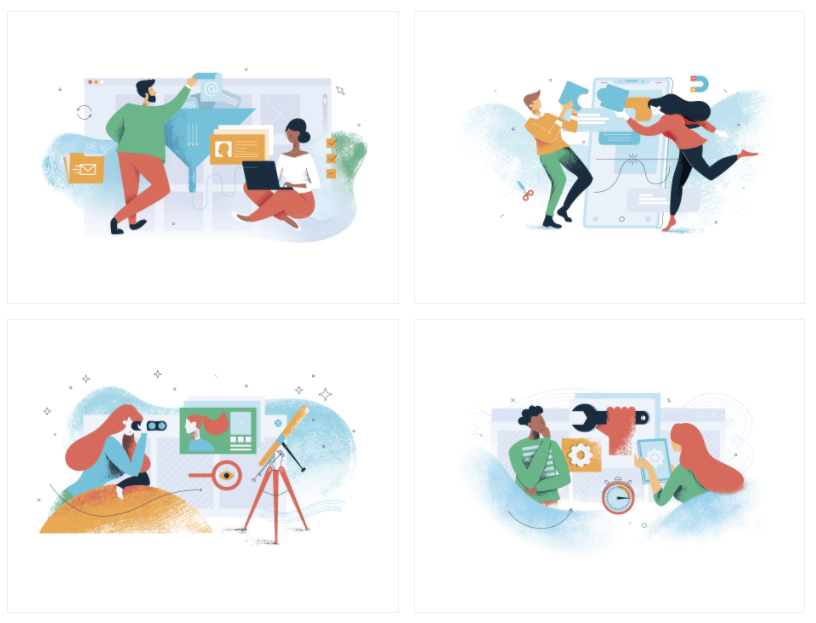 Smartsharp commercial Vector illustration library preview for Business