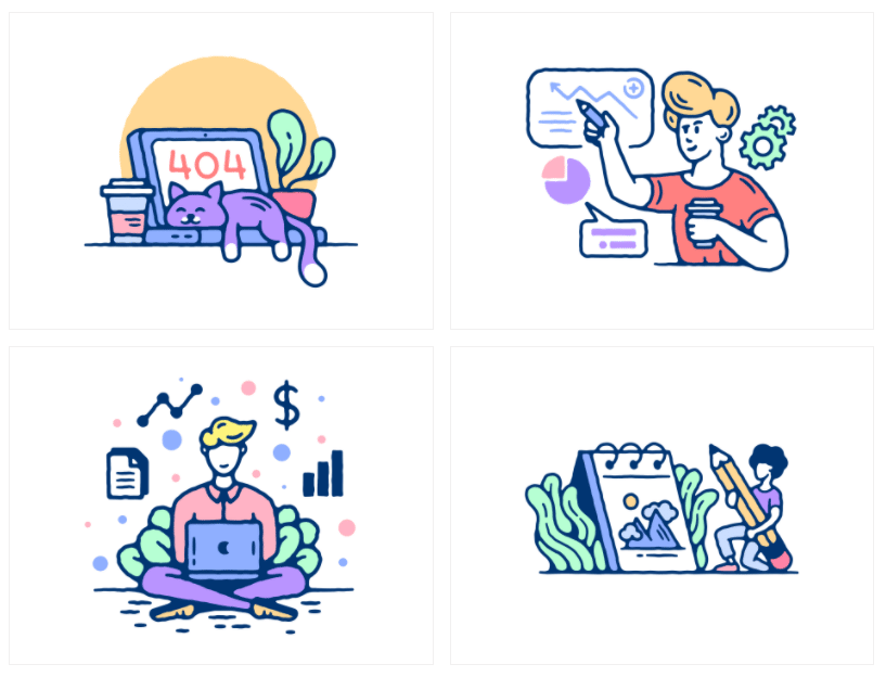 Thursday commercial Vector illustration library preview for Education