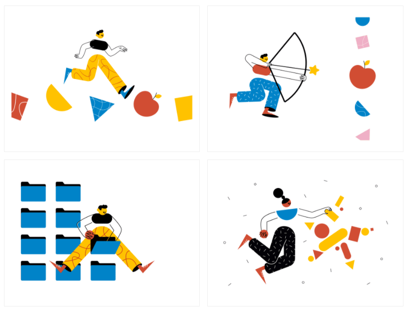 Struct 2 commercial Vector illustration library preview for Tech