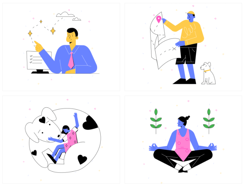 Funny Bunny commercial Vector illustration library preview for Business
