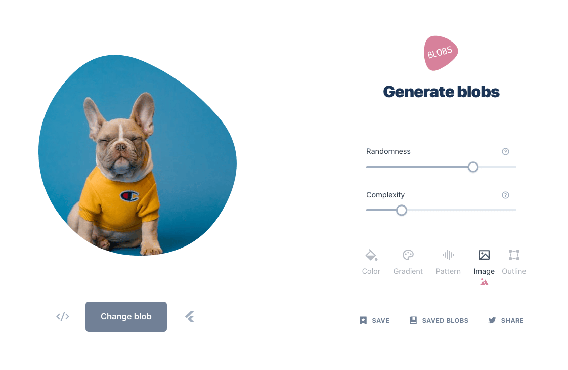Blobs free Vector illustration library preview