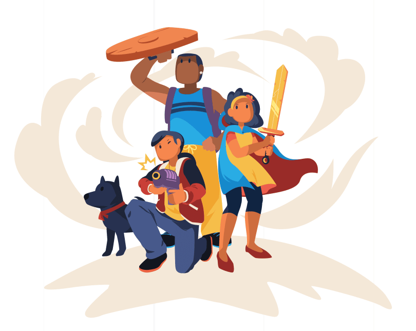 Adventure Illustrations commercial Vector illustration library preview for Business