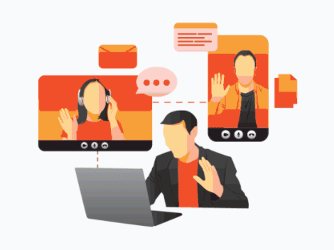Multi-purpose Illustration in 4 styles free Vector illustration library preview