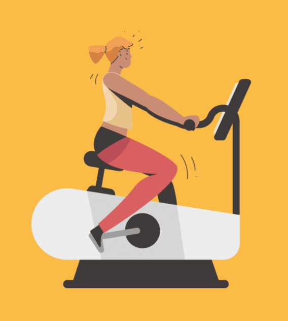 Fitness illustrations commercial Vector illustration library preview for Health