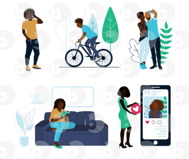 Life is Good - Illustration Pack commercial PNG/SKETCH illustration library preview