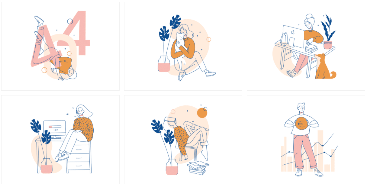 Wake Up commercial Vector illustration library preview for Business