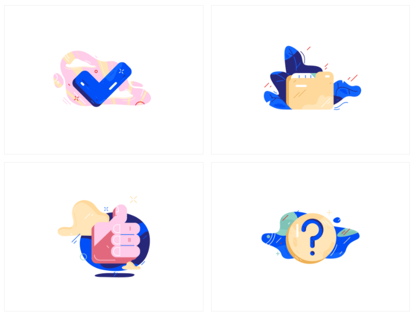 Snap commercial Vector illustration library preview for Tech