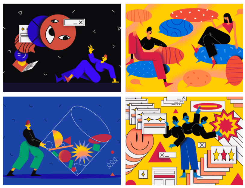 Superb commercial Vector illustration library preview for Tech