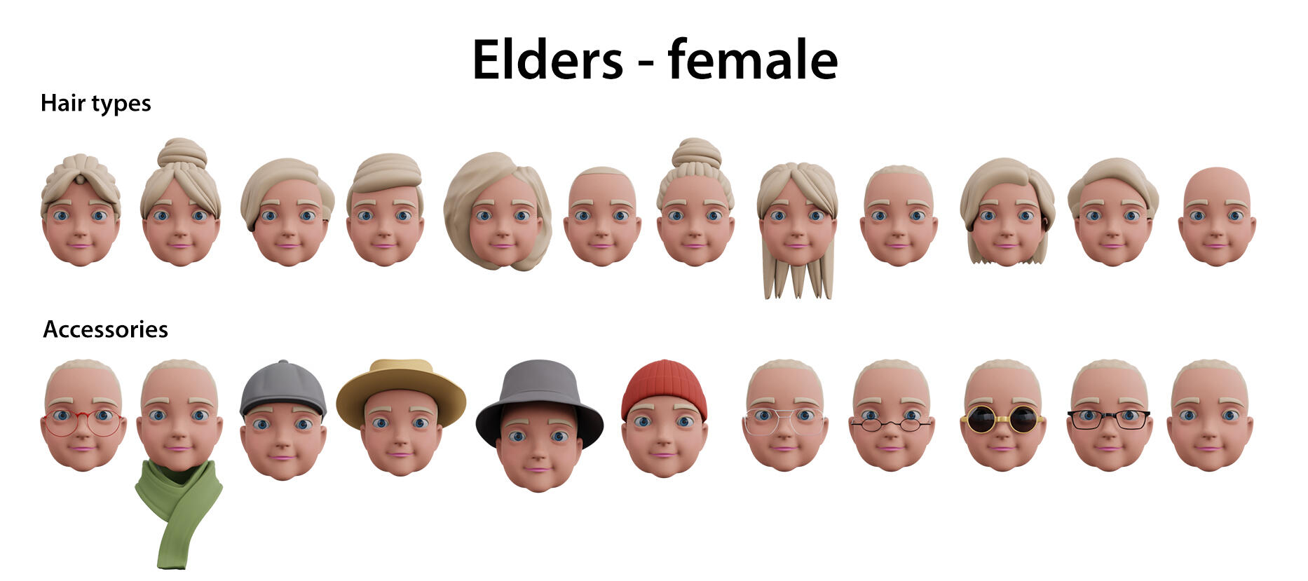 HEADZ Blender Generator — one-click customisation interface for creating unique 3D head combinations without Blender experience